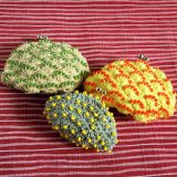 ビーズ編み財布：綿糸使用３種